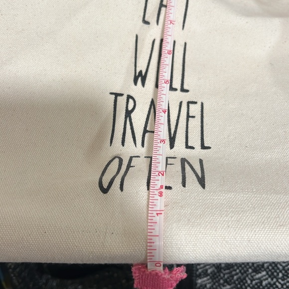 Dewdrop Canvas Tote with Leather handles - Picture 10 of 12